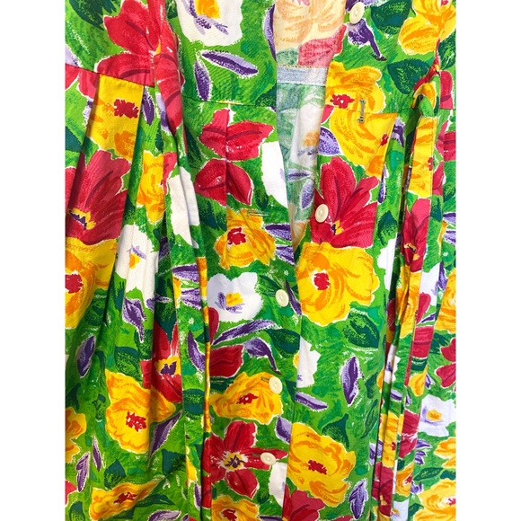 Vintage TALBOTS Floral Fit & Flare Garden Party - Picture 4 of 6